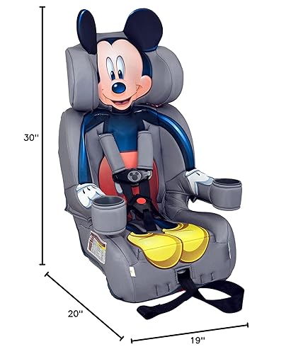 Miniatura 8 de KidsEmbrace - Asiento de automóvil 2 en 1 de Disney Mickey Mouse  Arnés orientado hacia adelante (26.5-65 libras) y modo de refuerzo (40 a 100