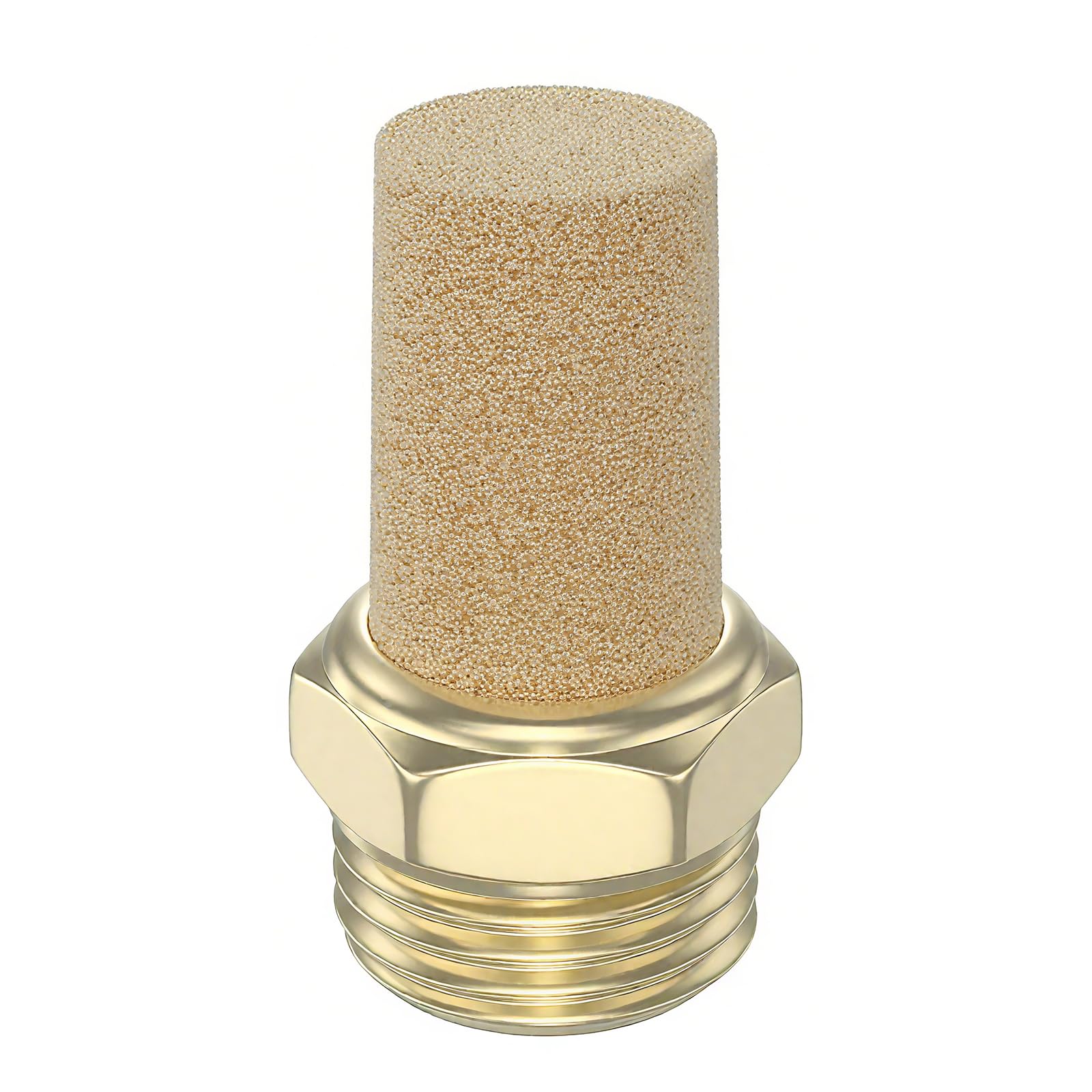 Air Pneumatic Mufflers, 1/2" Male Thread Sintered Bronze Exhaust Muffler Silencer (Pack of 5) — Amazon image 5