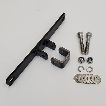 Motorcycle Solo Seat Single Shock Mounting Bracket SHOCK/SPRINGS NOT INCLUDED - Fits aftermarket Solo Seats - w/Weld on Shock mounts for Frame - For custom motorcycles - Harley Chopper Bobber