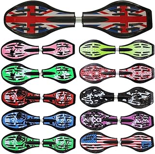 FunTomia Waveboard Original ABEC9 Kugellager inkl. Tasche - Bis 120kg - (Verschiedene Farbdesigns)