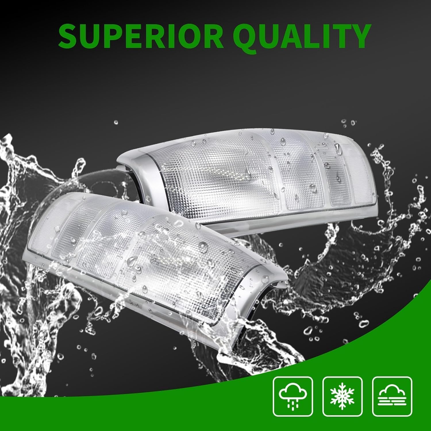 Clear Tail Light Assembly Compatible with 1999-2002 Silverado 1500 2500/1999-2007 Sierra 1500 2500 3500 Driver and Passenger Side White Taillights Rear Light