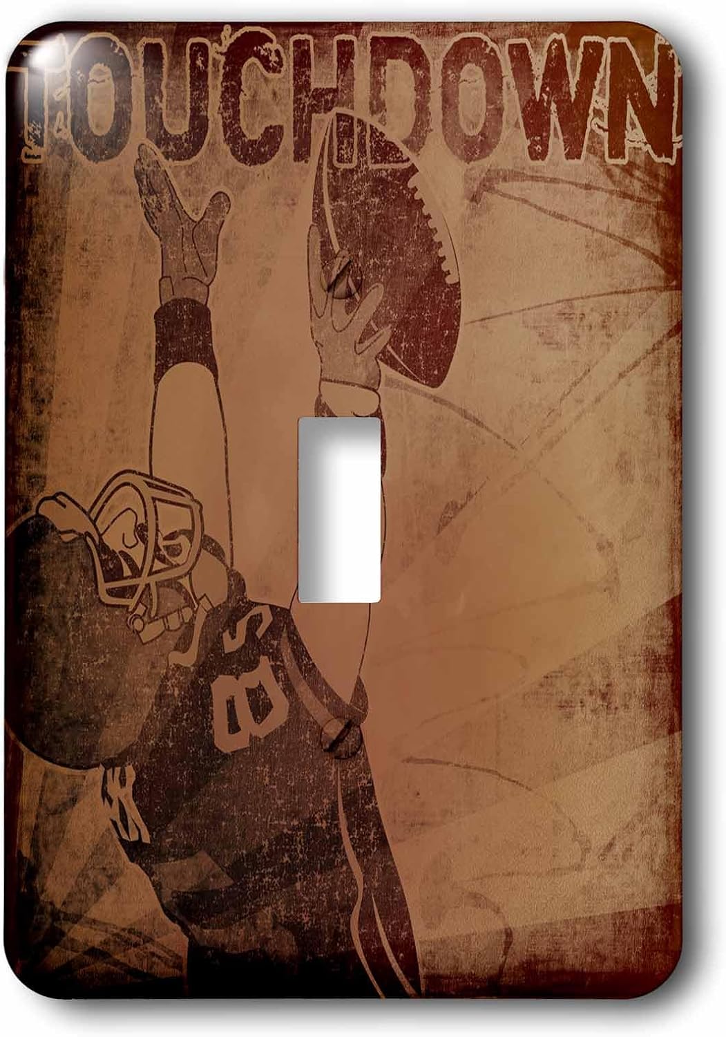 3dRose lsp_179059_1 Touchdown Football Single Toggle Switch