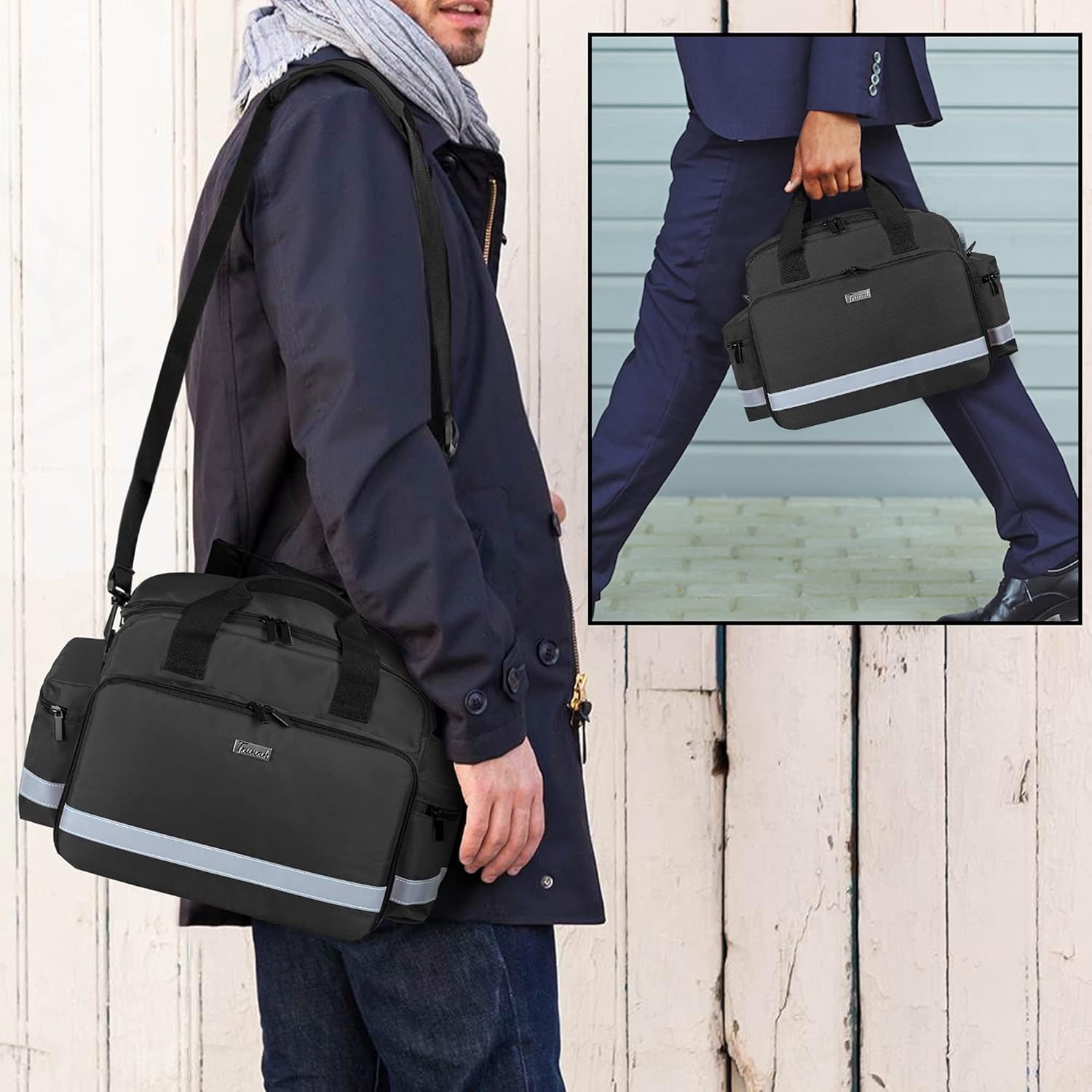 Trunab Home Health Nurse Bag Medical Bag Organizer with Handle and Shoulder Strap for Home Visit, Travel, Nursing Student - Image 5