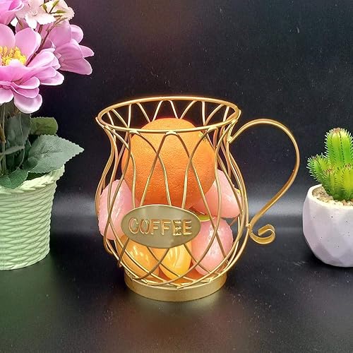 Miniatura 4 de Almacenamiento de café JTLB 20 * 10 * 15 soporte para cápsulas de café Soporte de carrusel de almacenamiento de café Cesta de almacenamiento de taza