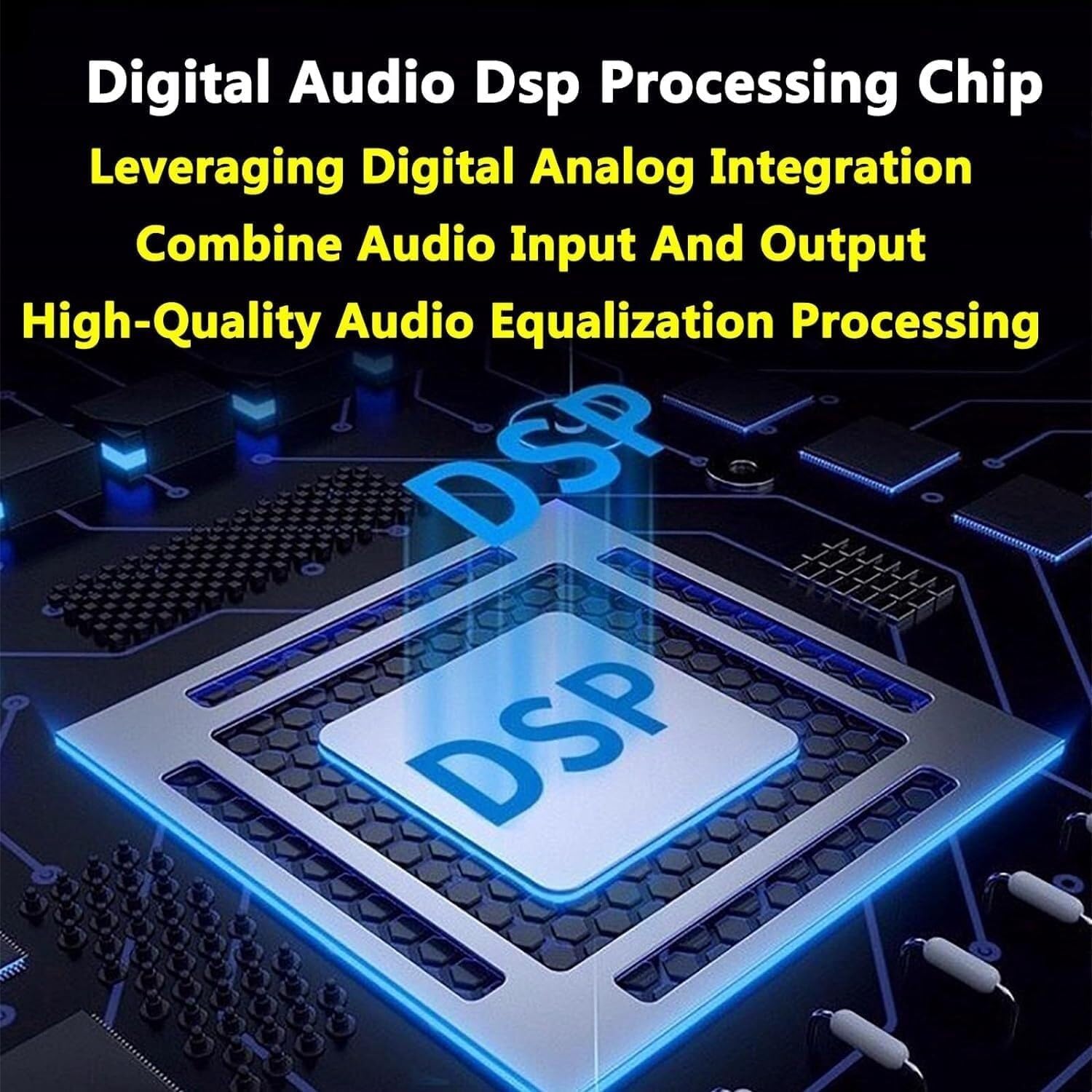 Digital Equalizer, Single/Double 31-Band Stereo Graphic EQ, with LED Light Display, 10 Preset Effects, PC Debugging, Automatic Noise Reduction, High, Mid and Bass Adjustment, for Recording Studio(Sing