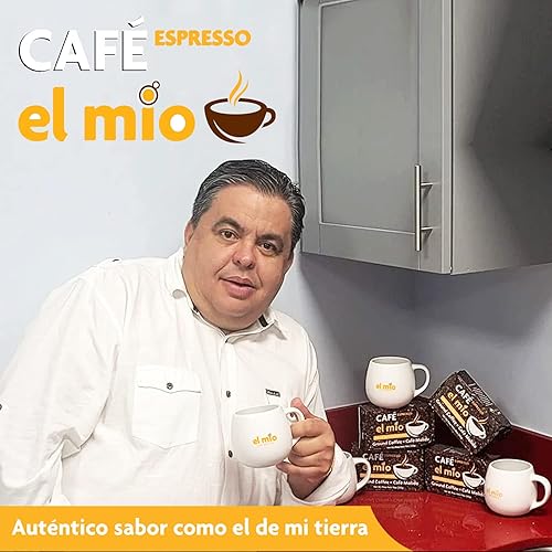 Miniatura 4 de Café El Mio Espresso, 100% café puro, Ground Coffee Ladrillos de 10 onzas (paquete de 3)