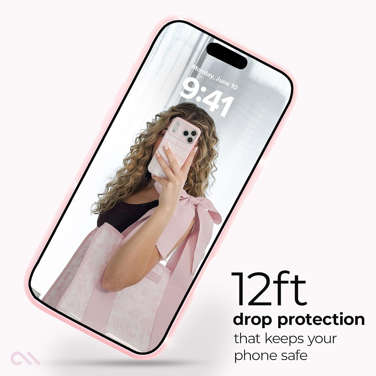 Case-Mate iPhone 18 Pro Max Case - MagSafe Phone Case - Ballet Pink Twinkle image 3