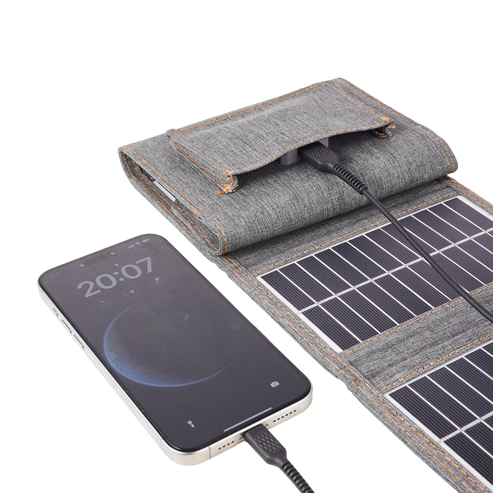 Foldable Solar Panel Charger, 10W Monocrystalline Silicon USB Port Solar Panel for Outdoor Activities Camping Hiking, High Conversion Efficiency, Ideal for Phones Tablets Cameras