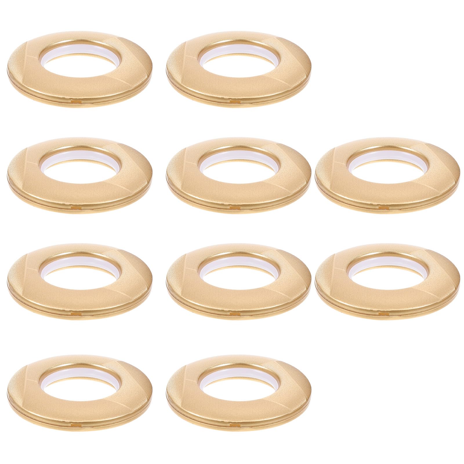 FOMIYES Anneaux Perforés pour Rideaux en PP Coins Arrondis Lisses, 80 Pièces, Boucle Plastique Résistante pour Salon et Chambre