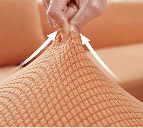 Miniatura 2 de IMYOGI Fundas de sofá de alta elasticidad, funda elástica para sofá suave, con estilo antideslizante, lavable a máquina, protector de muebles para