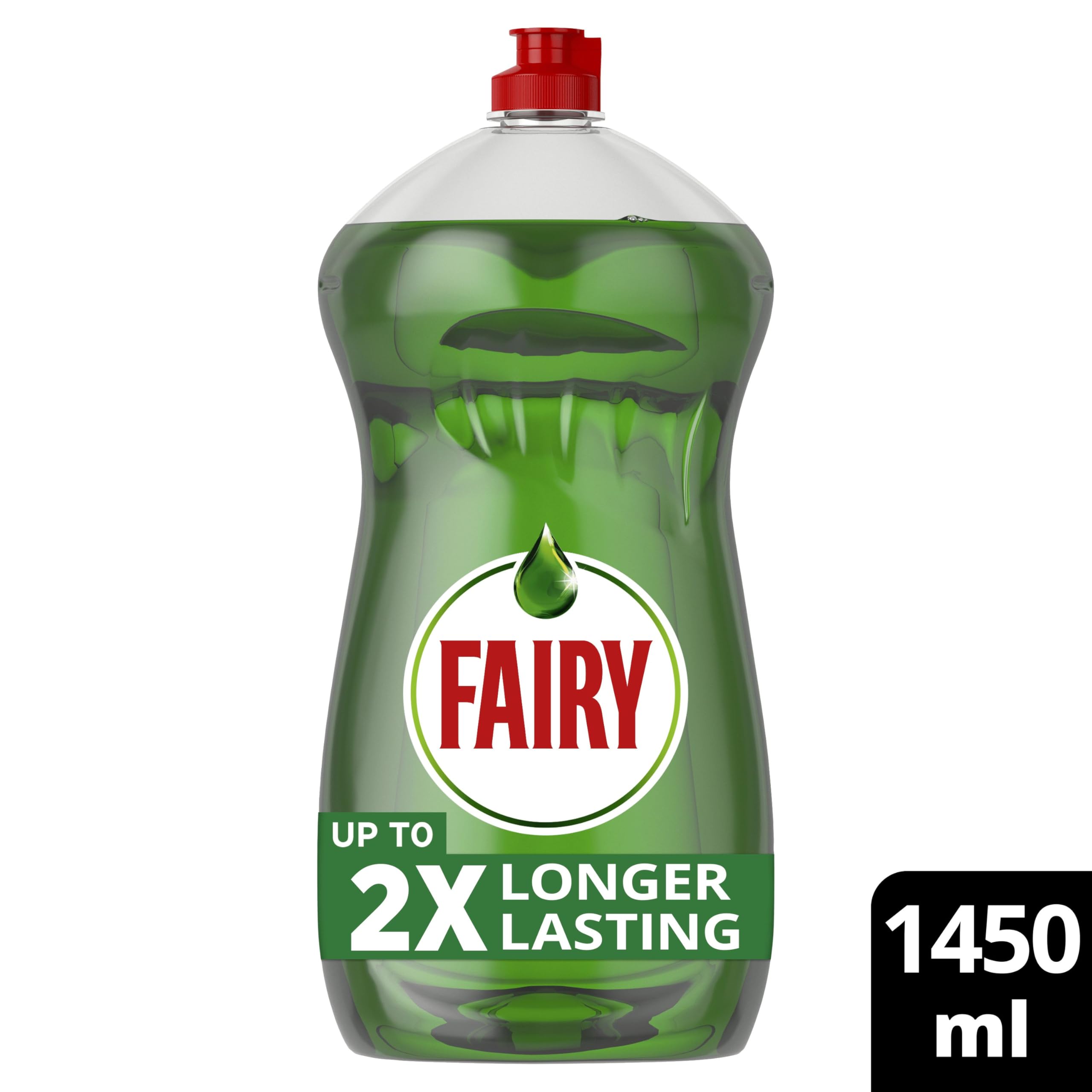 Fairy Original Washing Up Liquid Green with LiftAction 1450 ml, No Soaking, No Grease, No Fuss - 2