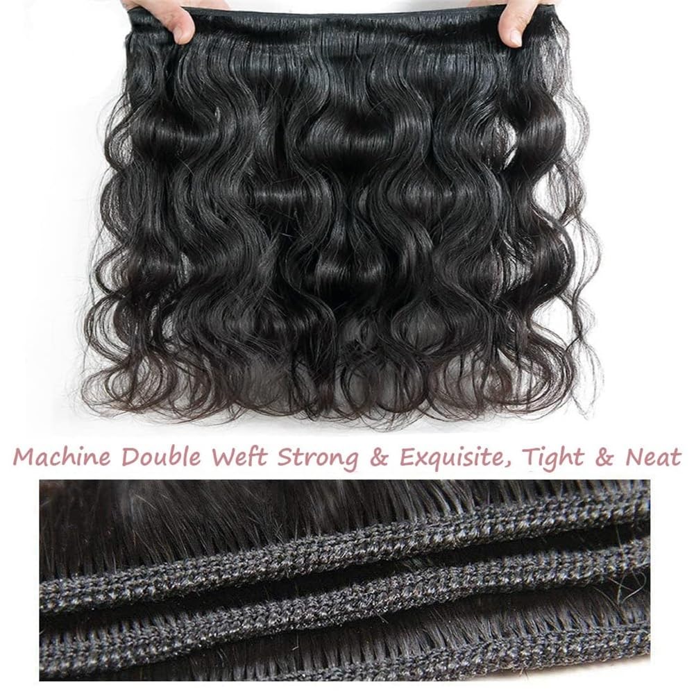 quotidiano Fasci di body wave 3/4 con frontale in pizzo 13x4 HD
