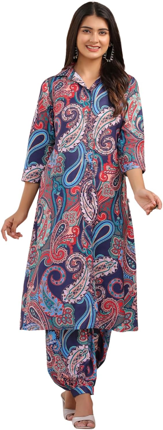 Women's Cotton Blend A-Line Ankle Length Dress