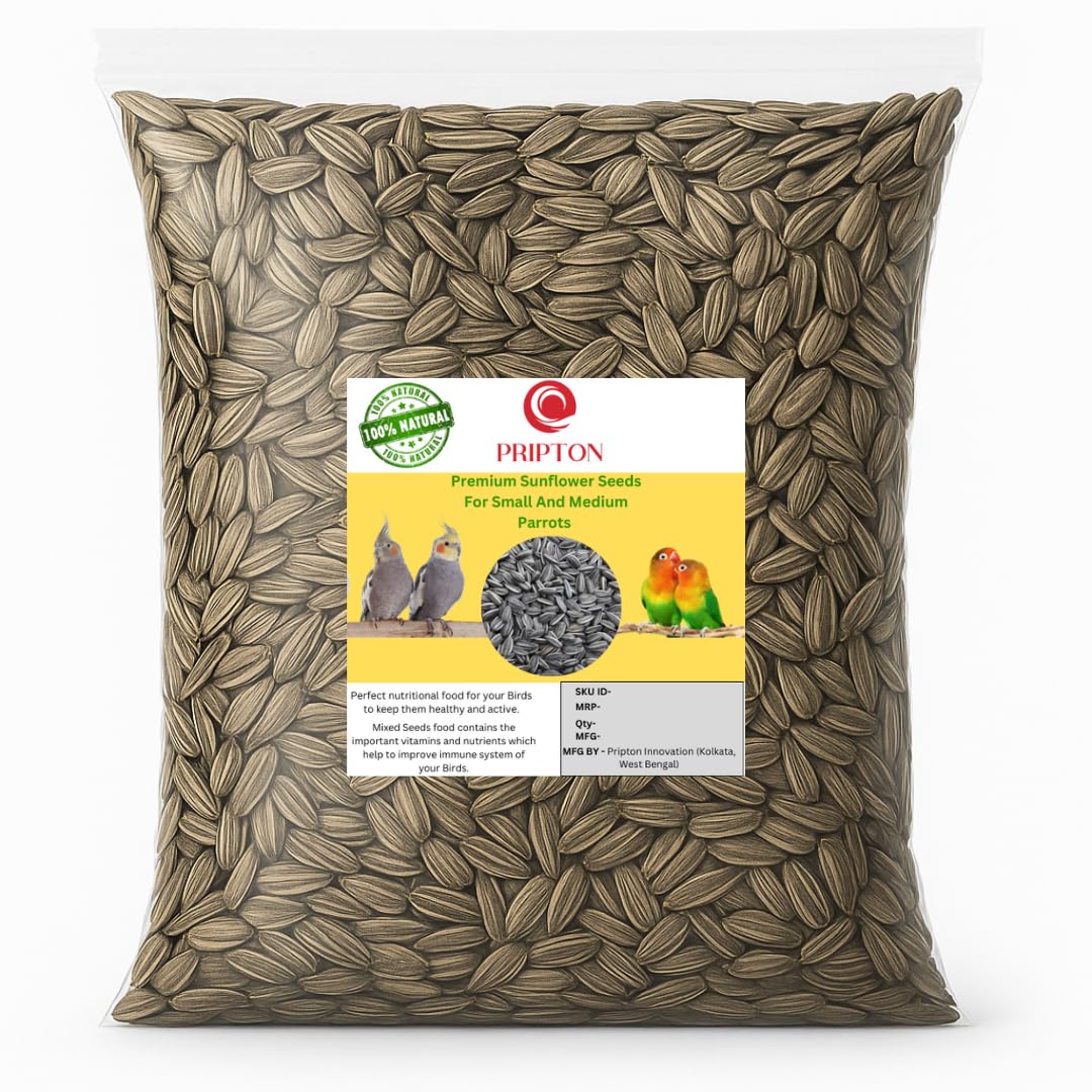 Sunflower Seeds for Birds and Parrot, Sunflower Seeds for Adult and Young Birds Nuts 900 g Dry Adult, Young, Senior, New Born Bird Food-image-17