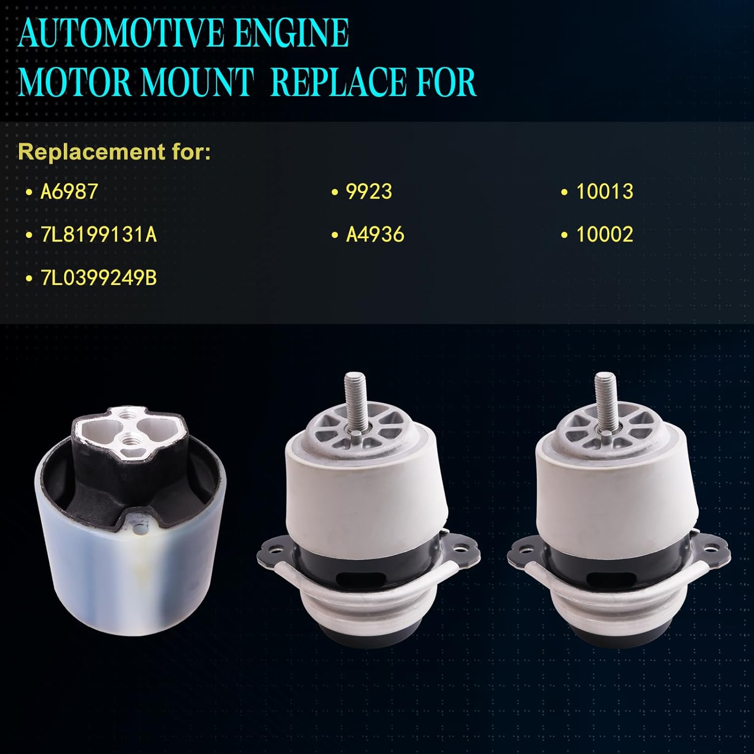 SHERXINBO Engine Motor Mount for Audi Q7 2007-2016, Porsche Cayenne 2008-2014, VW Touareg 2004-2018,Replace for A6987 A4936
