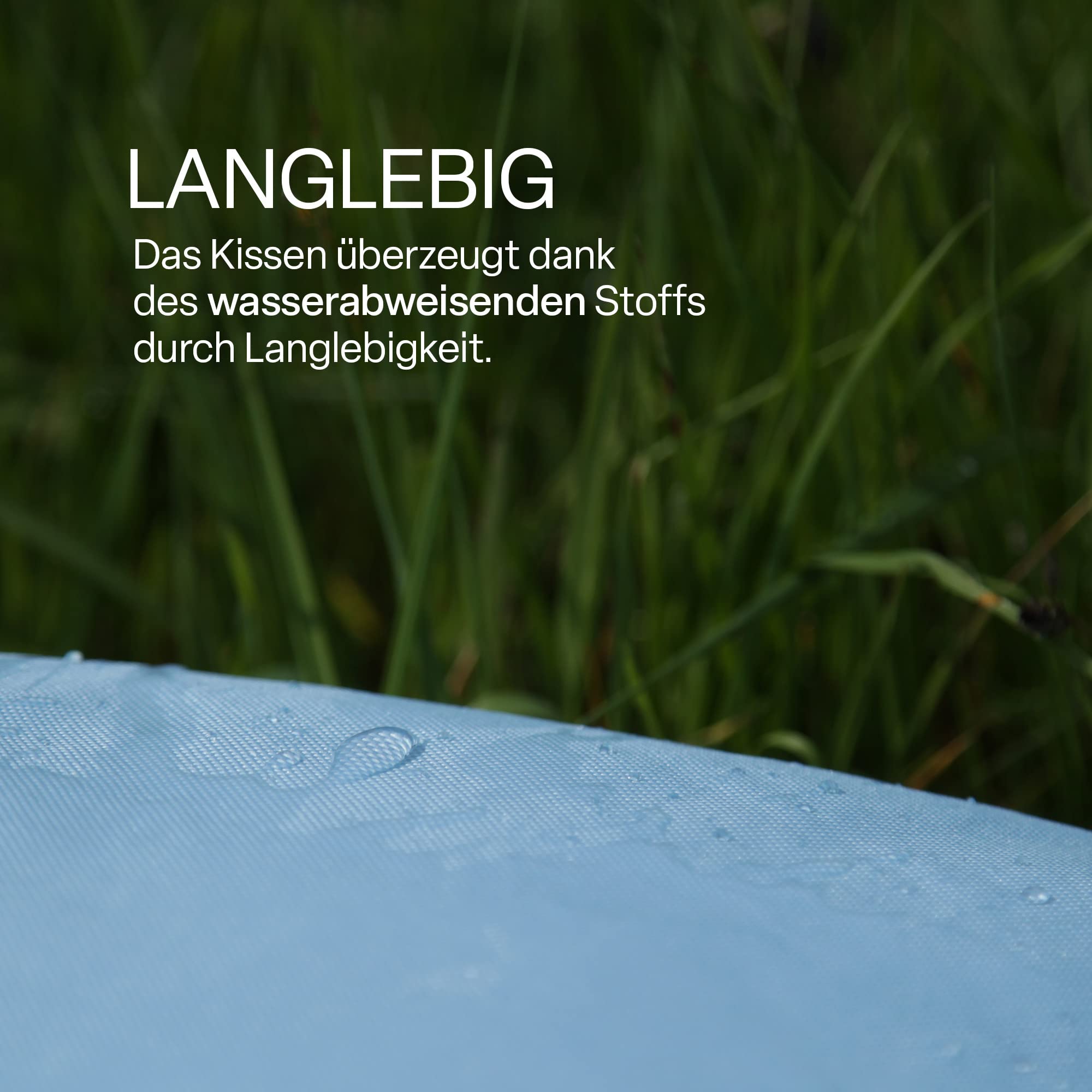 Bestlivings Outdoor Kissen mit Paspel 6er Pack (45 x 45 cm) Türkis - Dekokissen Garten Reißverschluss - Schmutz- und Wasserabweisend - Abnehmbarer Bezug