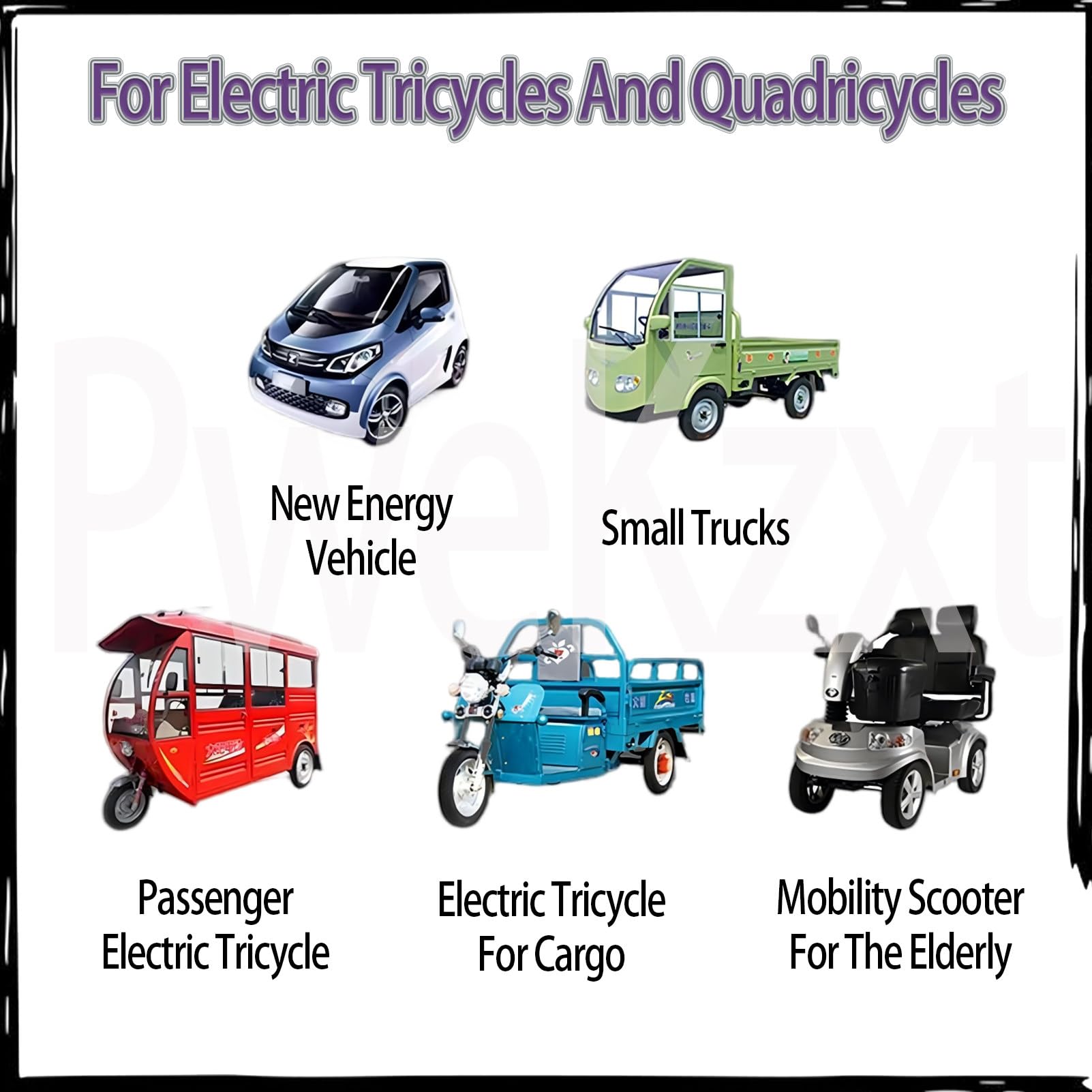 Zestaw Silnika Z Mechanizmem RóżNicowym Do Elektrycznego TróJkołOwca 48V-1000W