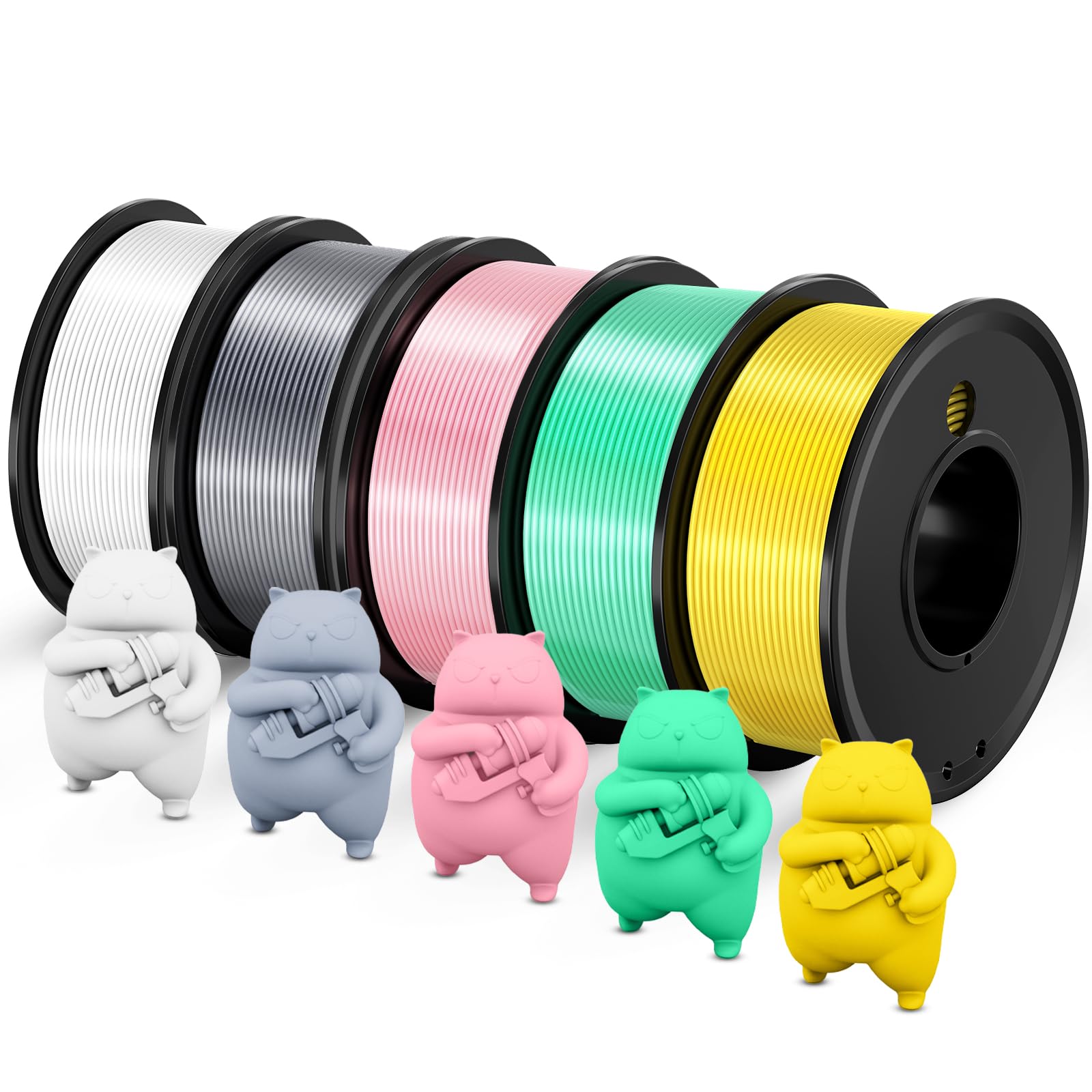 Snapklik.com : 3D Printer Filament PLA - 5 Colours Printing Filament ...