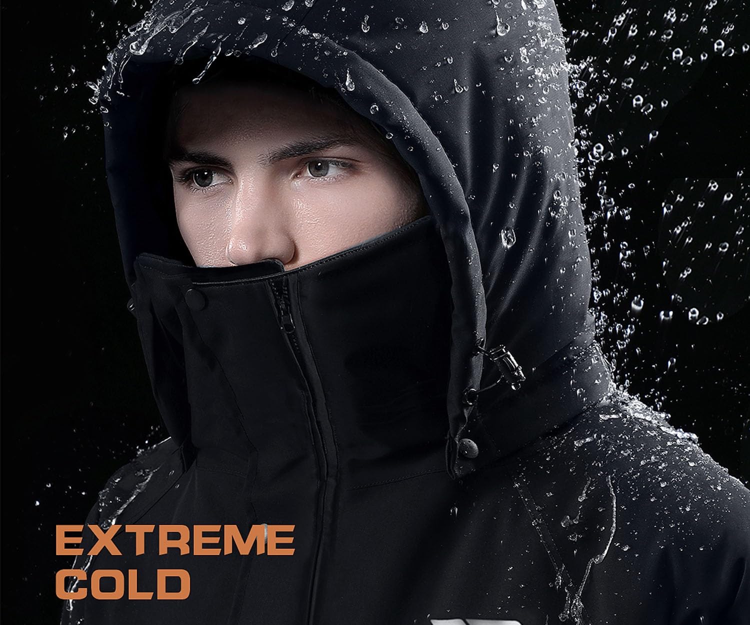 KYOFIS Combinaison de neige une pièce pour adulte, combinaison de ski isolée, imperméable, coupe-vent, pour temps froid pour adultes/homme/femme