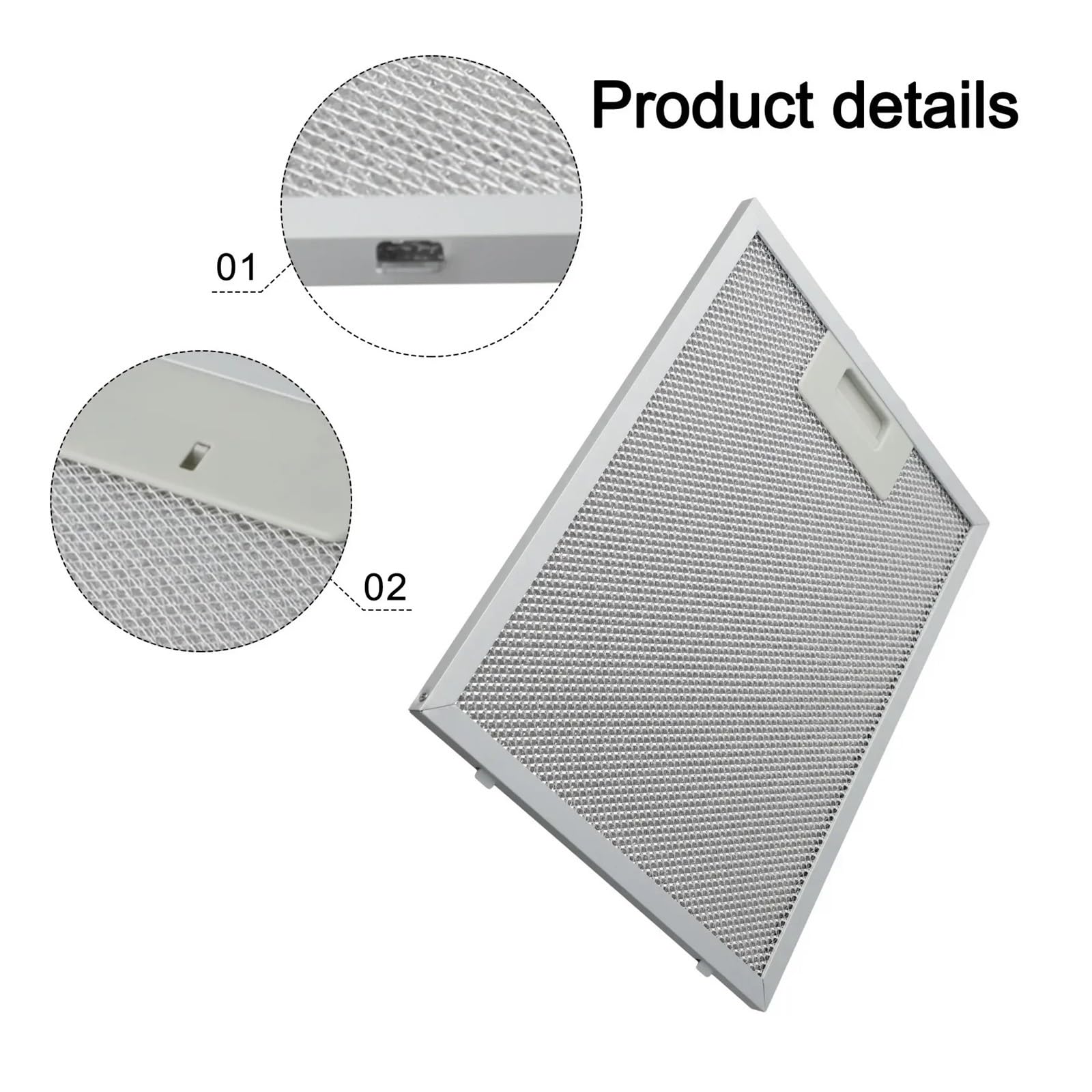 Paquete De 2 Filtros De Ventilación For Campana Extractora, 298 X 238 X 9 Mm