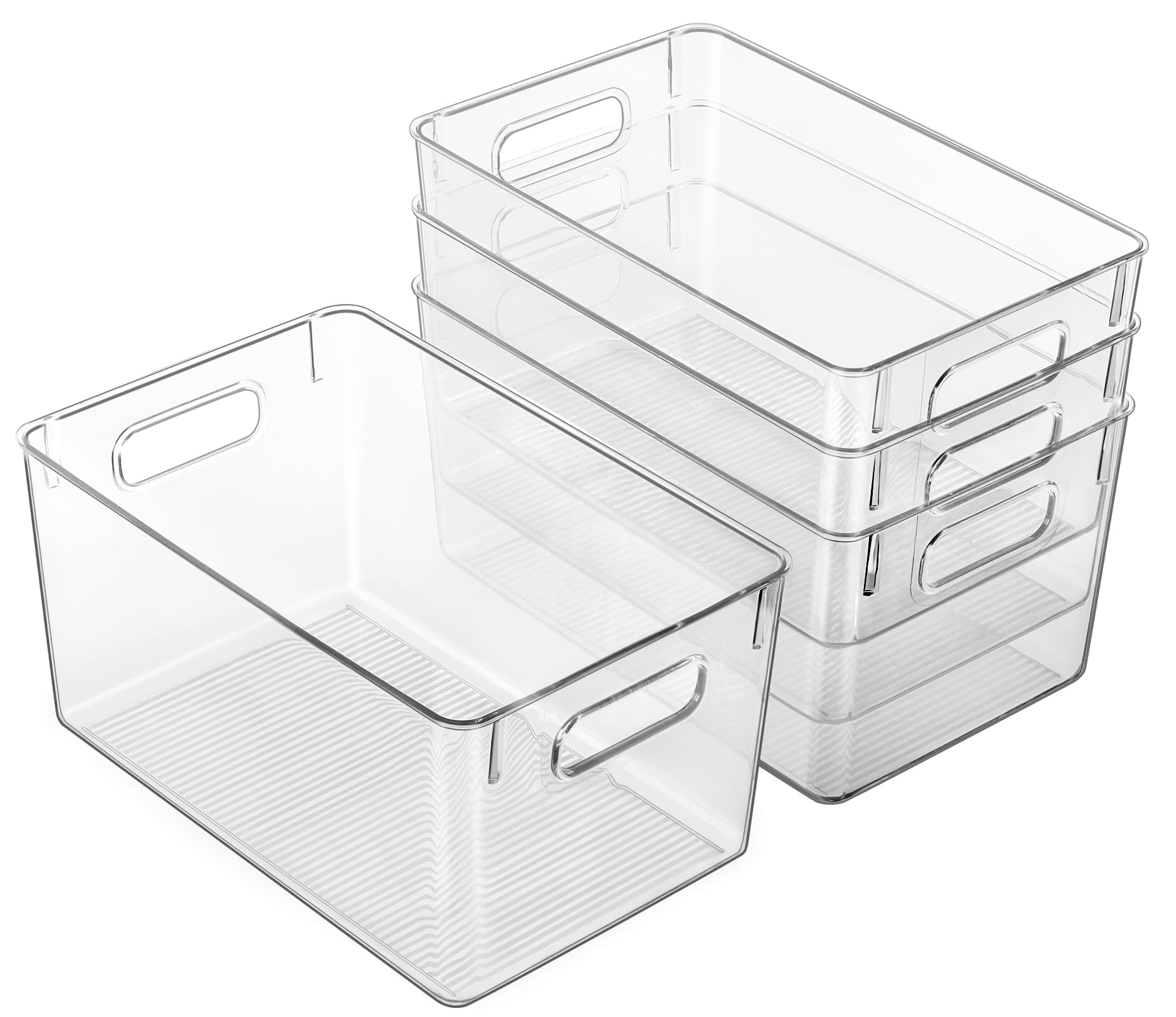 Bac de rangement plastique pour frigo et cuisine ordonnés au quotidien