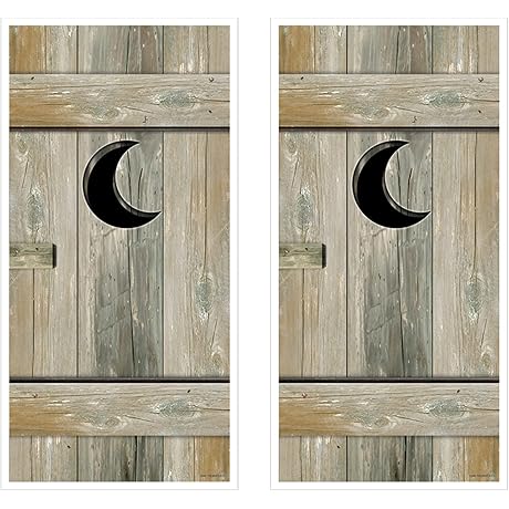 Beistle Rustic Plastic Outhouse Door Decoration for Shrek Parties