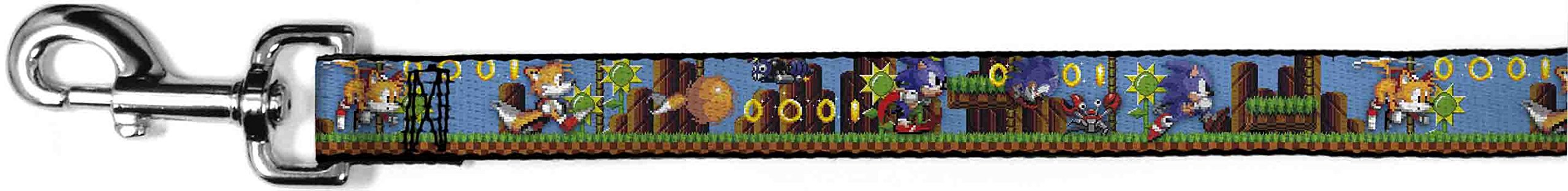 Laisse Sonic et Tails en pixel pour chien geek adepte de balade urbaine colorée