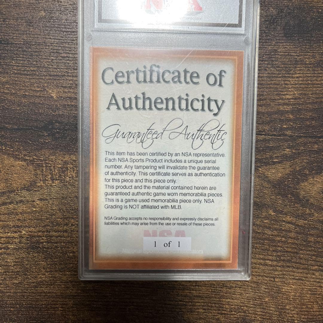 Amazon.co.jp: 松坂大輔 ジャージカード Authentic NSA ホビーグッズ 