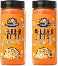 Time Out Popcorn Jain Cheddar Cheese Seasoning, Multi-Purpose Powder, Popcorn and Snacks Flavoring,Pack of 2, 100g Each