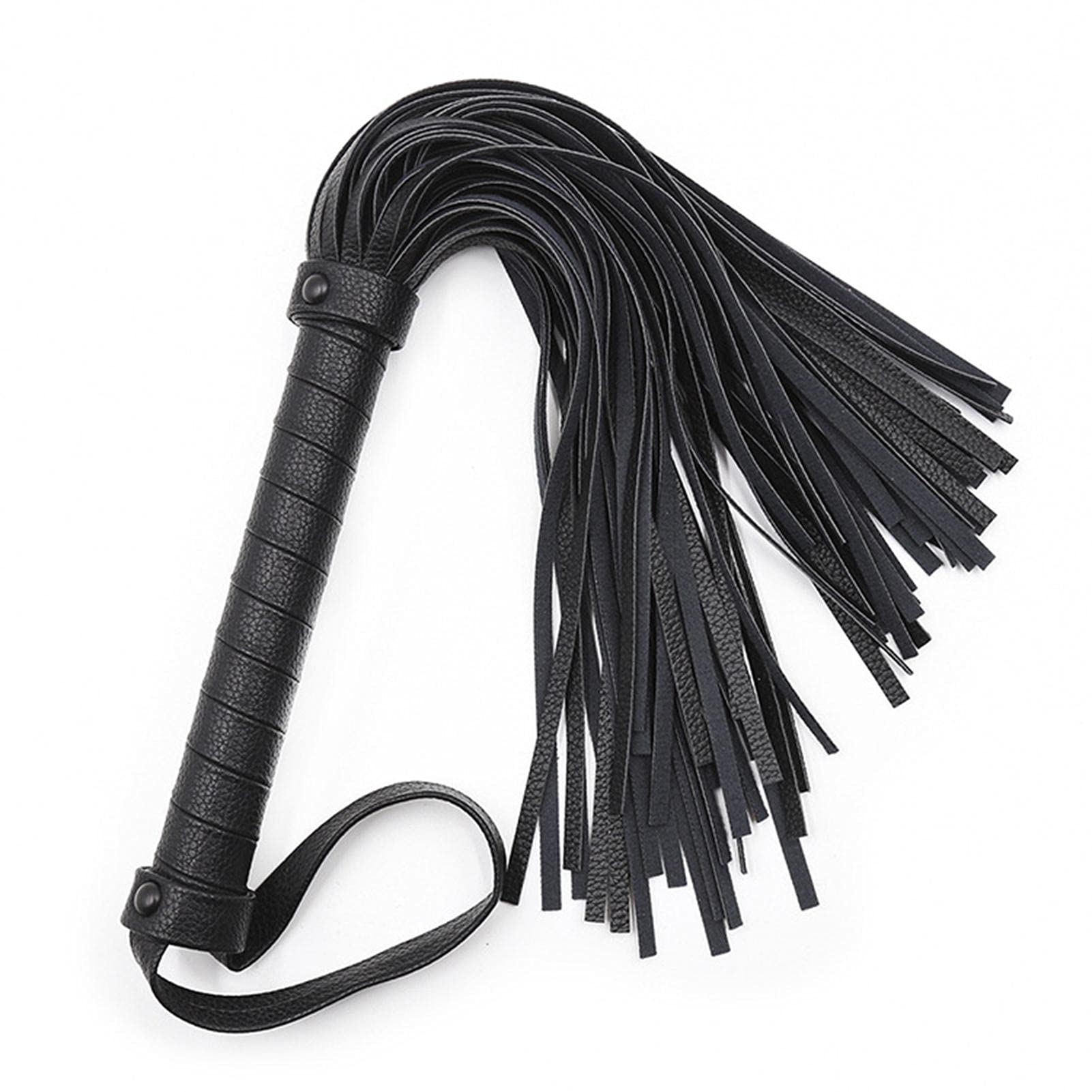 Cravache d'équitation en cuir synthétique avec poignée souple, fouet d' équitation, pour spectacle, course sur scène, cosplay Cravache d'équitation en cuir synthétique avec poignée souple, fouet d' équitation, pour spectacle, course sur scène, cosplay