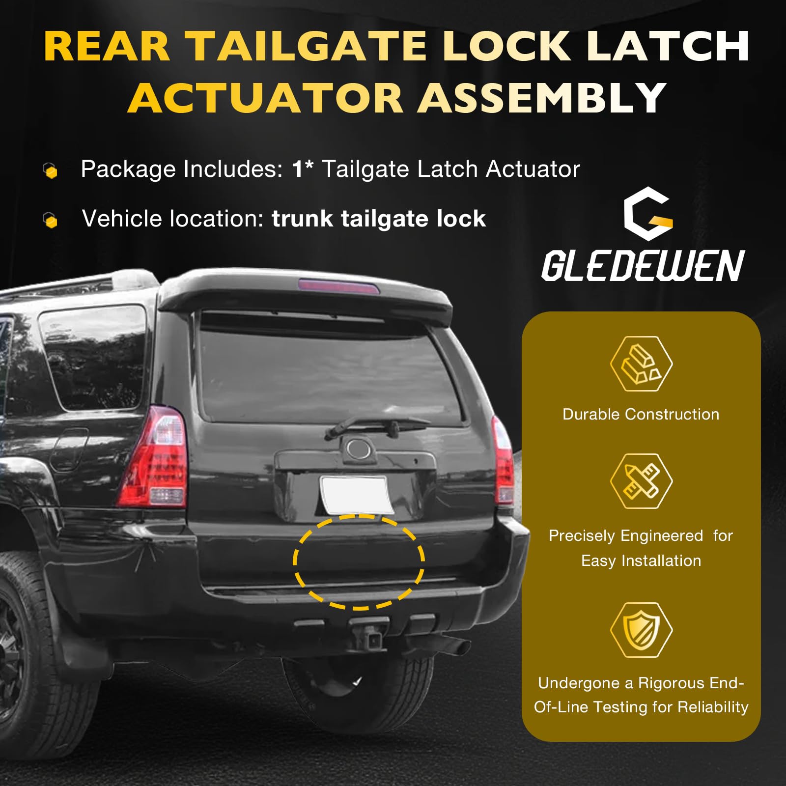 AUTOTOP 69350-0E100 Rear Power Liftgate Latch Actuator Liftgate Lock Fit 2013-2015