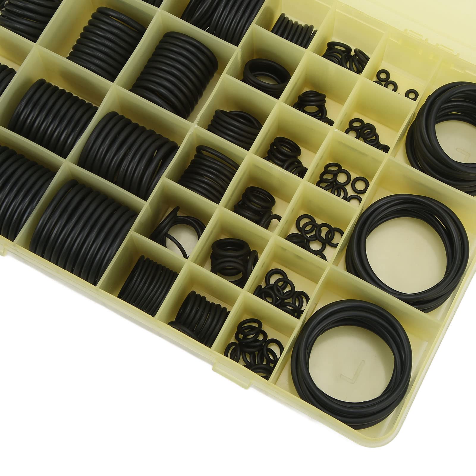 Kit de juntas tóricas de goma Juego surtido de juntas tóricas Kit de sellos para de aire acondicionado con 383 piezas para reemplazo de excavadora EX Material HNBR duradero Alta