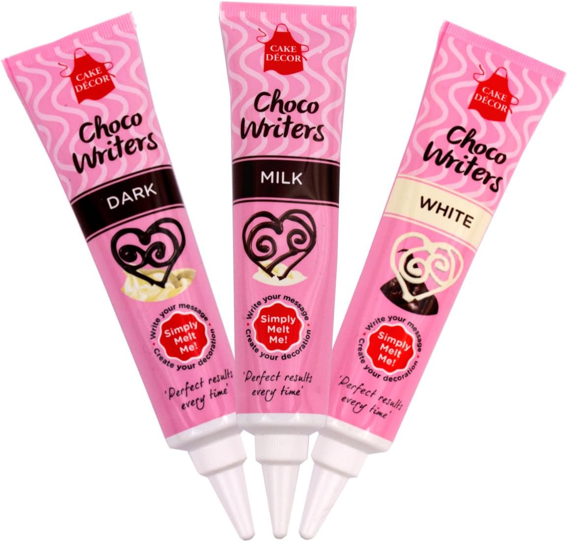 Chocolate Writing Cake Decorating Pen Tube 80g - Set of 3