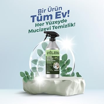 Nilem Profesyonel%100 Bitkisel Çok Amaçlı Temizleyici Vegan Leke Çıkarıcı - Yağ Çözücü 750 ml