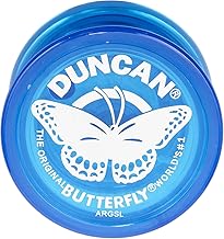 Duncan Toys Butterfly Yo-Yo, Beginner Yo-Yo with String, Steel Axle and Plastic Body, Blue