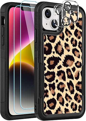 Miniatura 27 de Diseñada para iPhone 12/12 Pro, funda protectora delgada y ligera, de 6.1 pulgadas, para mujeres y niñas, bonito patrón de leopardo y guepardo