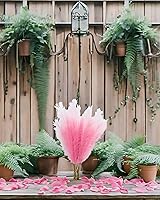 Vista 6 de UiiziC Hierba sintética de pampa seca y esponjosa, 6 piezas de 37.5 pulgadas, césped ascendente artificial para rellenos de jarrones, ramos