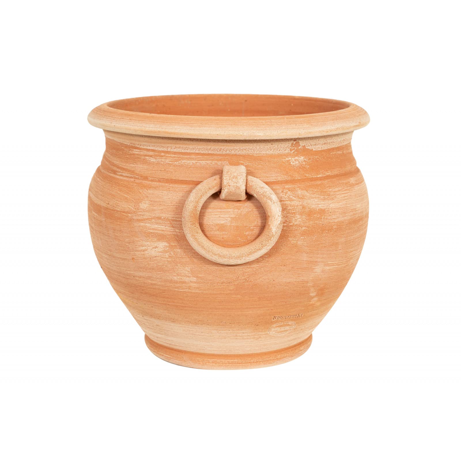 Biscottini Vasi terracotta artigianali 30x28x30 cm | Vaso terracotta interno ed esterno | Vasetti piante grasse Made in Italy