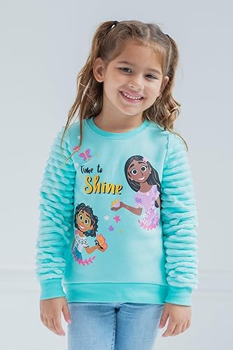 Miniatura 2 de Disney Sudadera de forro polar para niñas con mangas de piel sintética, tallas de niños pequeños a grandes (2T - 14-16)