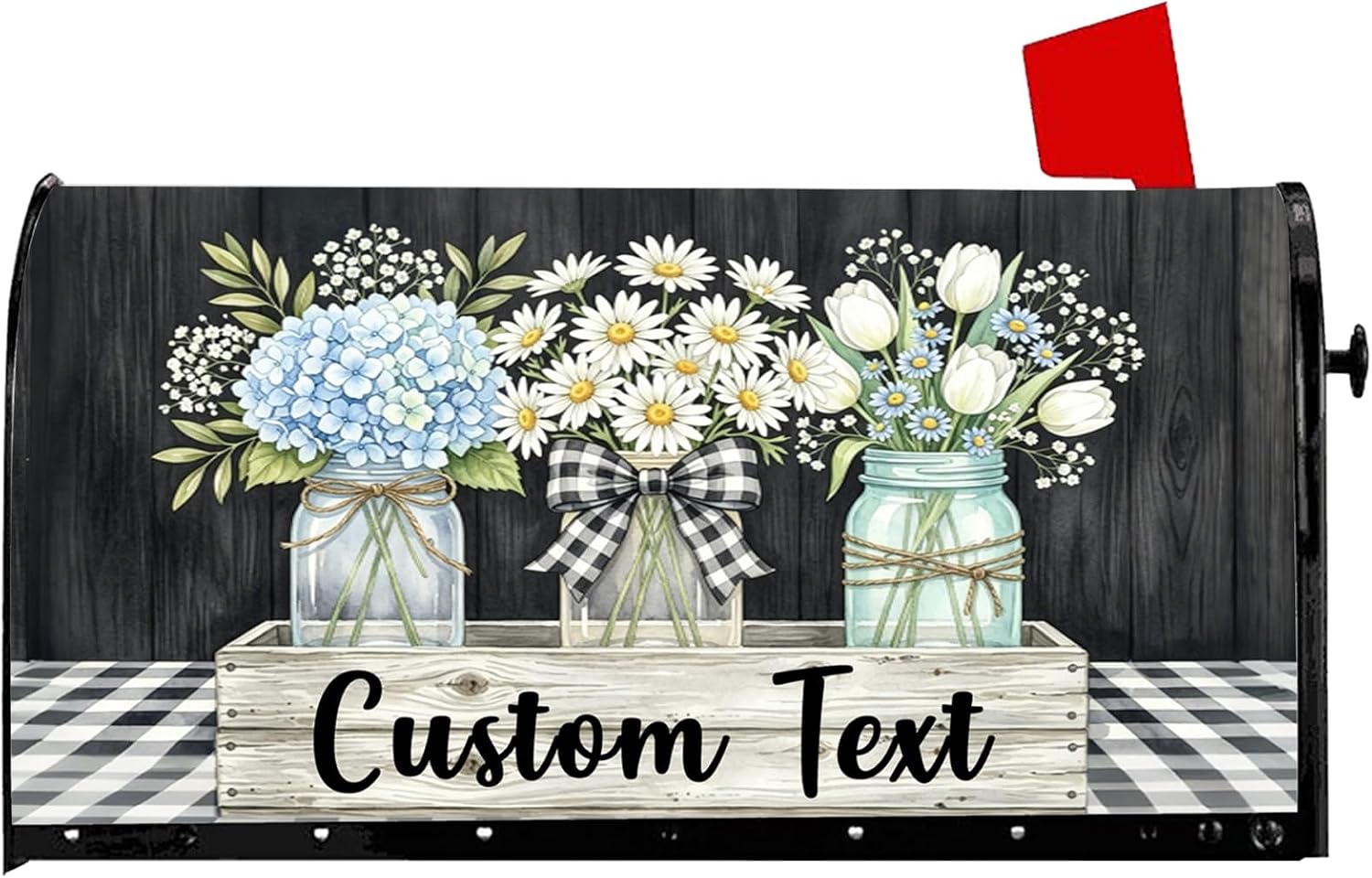 Personalized Mailbox Covers Magnetic Standard Size Custom with Street Number Mail Box Covers for Outdoor Post Letter Box Wraps for Home Garden Yard Decor 18 x 22 Inch
