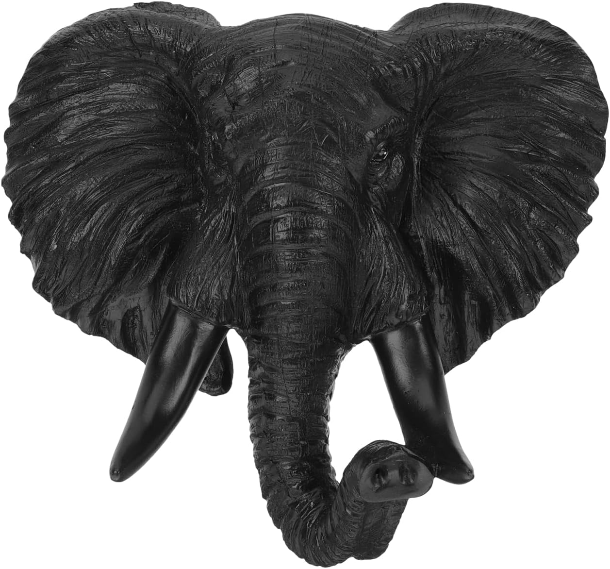 Ciieeo Simulated Wolf Head Wall Hanging 8.46X7.87X3.85In Resin Animal Head Sculpture for Home Wall Decor Living Room Bedroom Kitchen Accent