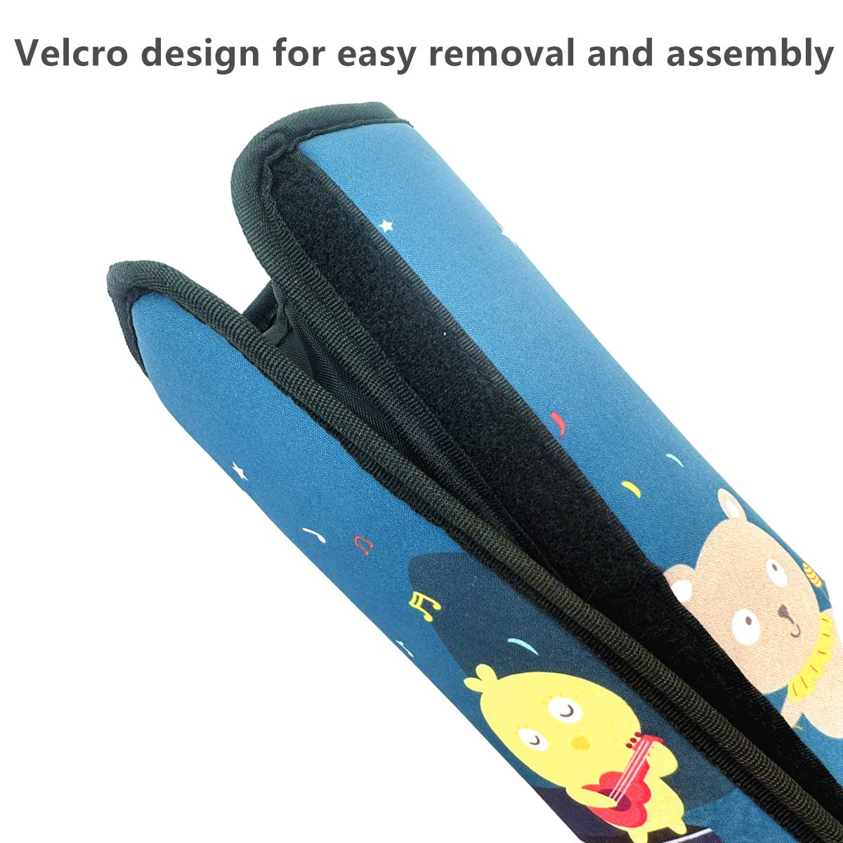 Protector Cinturon Coche Niños，Almohadillas para Cinturón Coche Seguridad con Niños Ajustador del Cinturón de Seguridad para Niños Bebés Adultos (Animal Party)