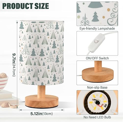 Miniatura 3 de Christmas Tree Paint Led Night Light Bed Table Lamp Creative Table Lamps for Girls Room Bedside Table