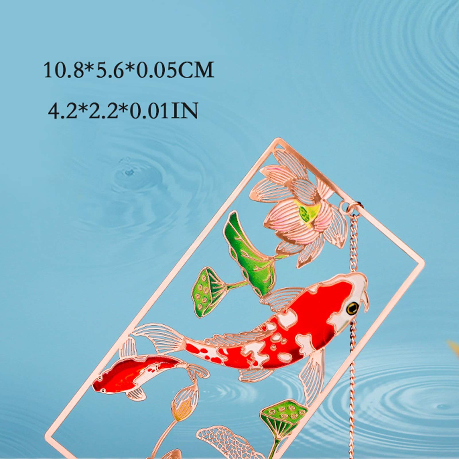 caihuashopping Lesezeichen Metall-Lesezeichen Exquisite Handwerker Klassische Elegante Lesezeichen mit Legierungsanhänger Leserinnen und Kinder Buch Markierungen
