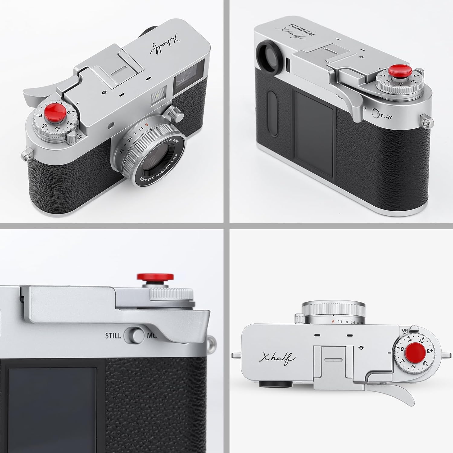 Haoge Metal Thumb Up Grip for Fujifilm X Half Camera Digital Accessories X-Half Hot Shoe Thumb Up Rest Support Handgrip Silver THB-XHALF-S - Image 6