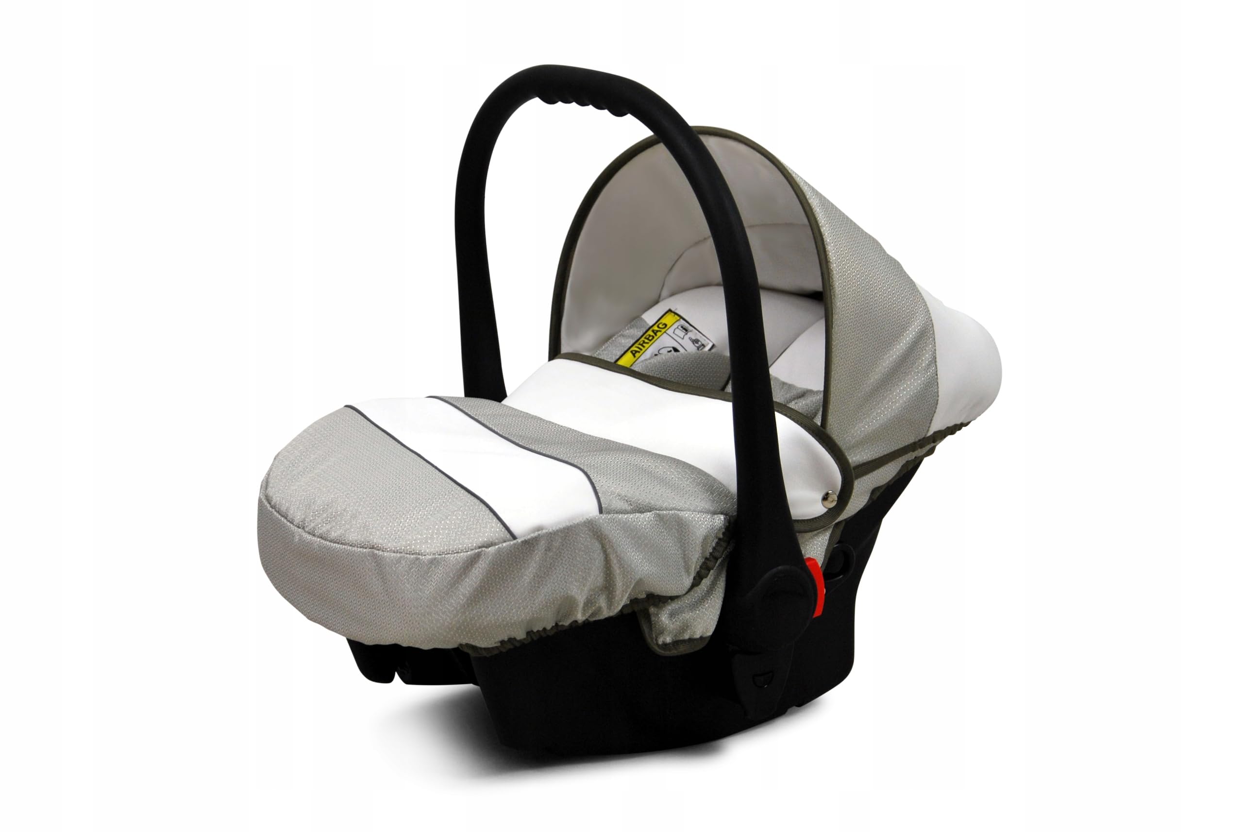BabyLux® Kinderwagen Set 3 in 1 - White Lux - incl. Babywanne, Buggy Sportsitz, Auto-Babyschale - Autositz - Kinderwagenset - Kombikinderwagen mit Wickeltasche, Regenschutz usw.