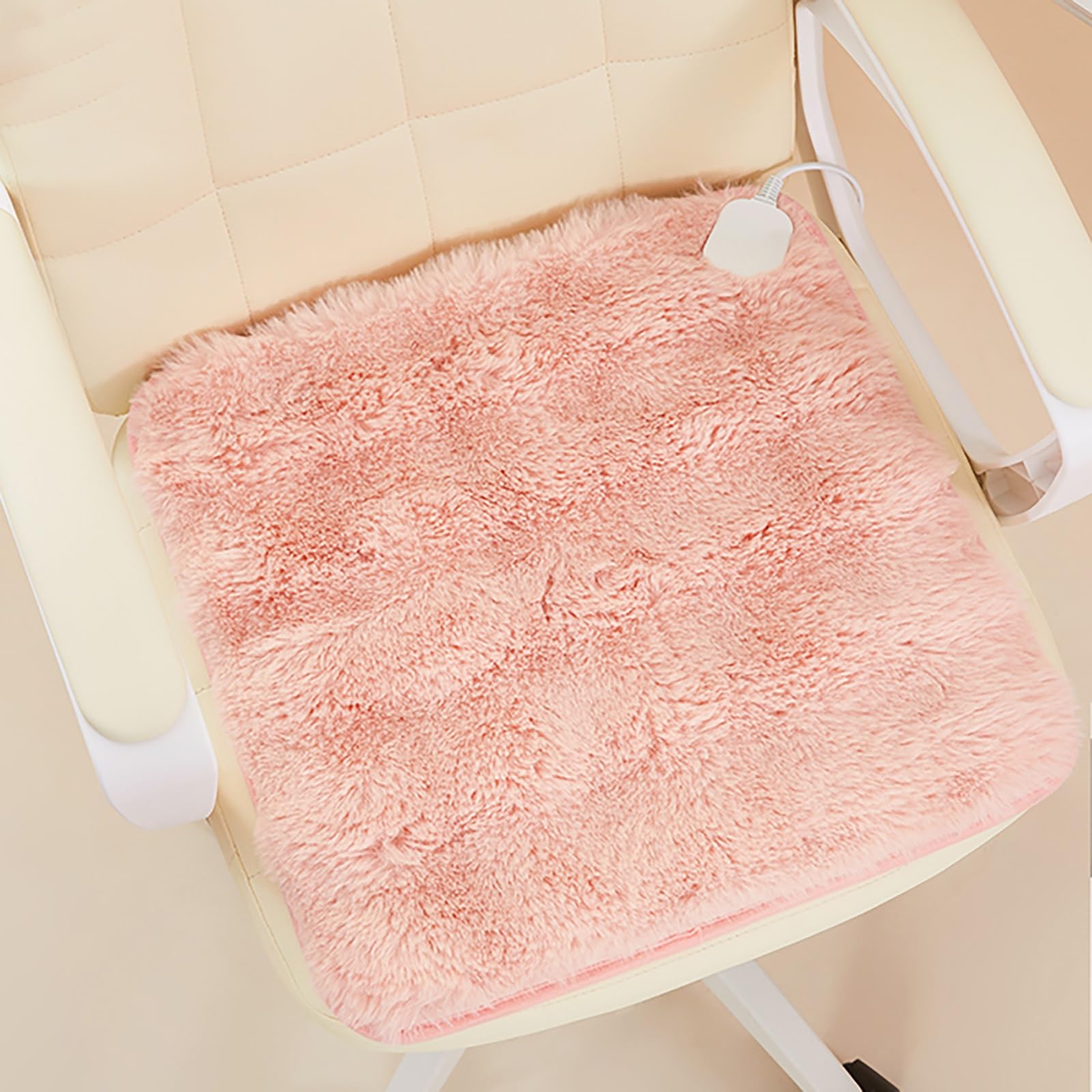 Cojín Calefactor Portátil, Suave Y con 9 Niveles De Calor, Ideal para El Hogar, El Coche, El Sofá, El Camping, Los Viajes O La Oficina.(Pink)