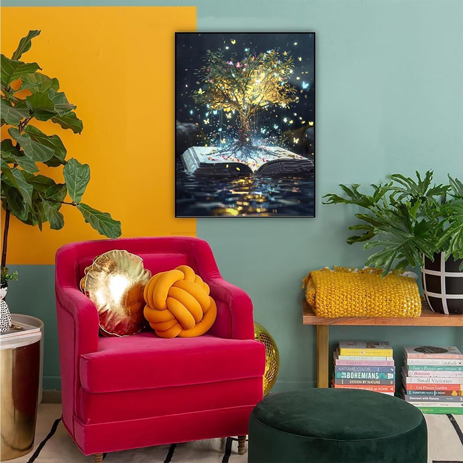Diamond Painting Libro, Diamond Painting Erwachsene Libro Bastelset, DIY Diamant Malerei Runder Vollbohrer Diamanten Kinder Malerei Stickerei Kreuzstich Dekoration, Geschenk 90 x 120 cm PJY9 3-2