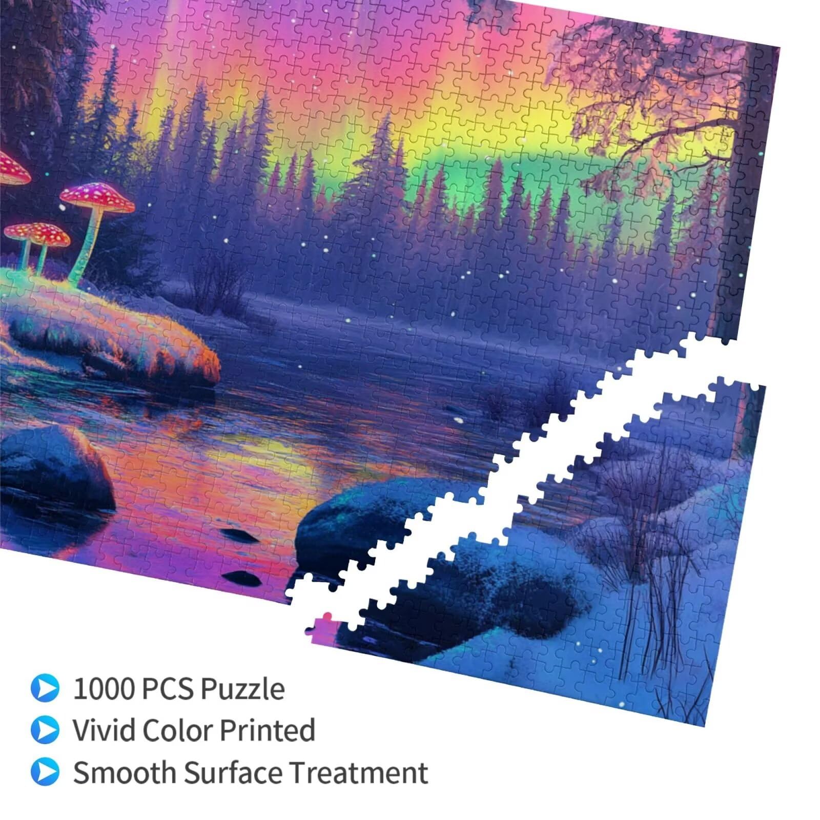 Puzzle 3000 Teile, Puzzle Erwachsene, Holzpuzzle Norwegen Impossible Jigsaw, Clevere Rätsel, HD Farbe Jigsaw mit Geschenkbox Verpackung for Room Decor, Geschenke für Frauen Landschaft 122x81cm p-335