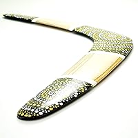 Vista 3 de Boomerang de madera hecho a mano "Silver Sun", boomerang personalizado, 100% devoluciones, boomerang real, regalo premium